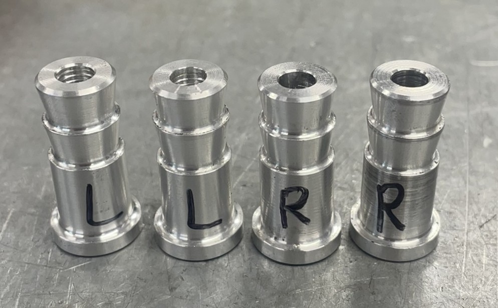 Machined carbon tube inserts